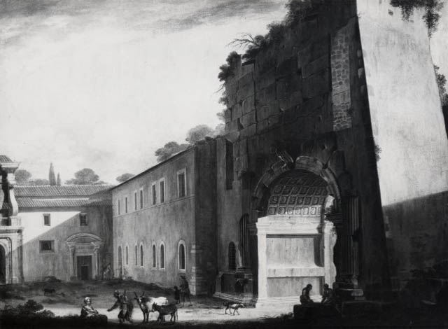 Niccolò Codazzi, Arc de Titus et Palazzo Frangipane